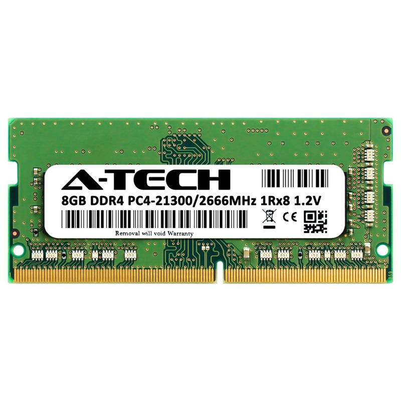 A-Tech 8GB RAM Replacement for Dell SNPHYXPXC/8G, A9206671, HYXPX, 0HYXPX | DDR4 2666MHz PC4-21300 1Rx8 Non-ECC SODIMM Laptop & All-in-One Single Memory Module - Image 2